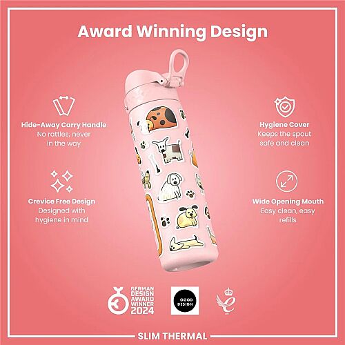 ION8 Sızdırmaz İnce Su Termosu (500 ml) - Köpekler - 5