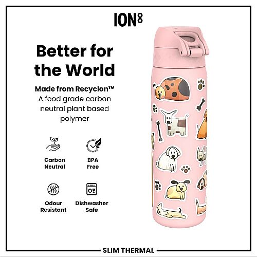 ION8 Sızdırmaz İnce Su Termosu (500 ml) - Köpekler - 6