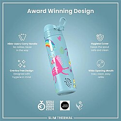 ION8 Sızdırmaz İnce Su Termosu (500 ml) - Unicorn - 4