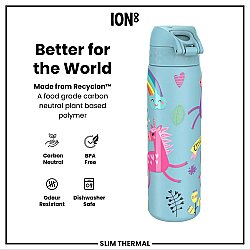 ION8 Sızdırmaz İnce Su Termosu (500 ml) - Unicorn - 5