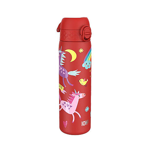 ION8 Sızdırmaz Paslanmaz Çelik Kırmızı İnce Suluk (600 ml) - Unicorn - 1