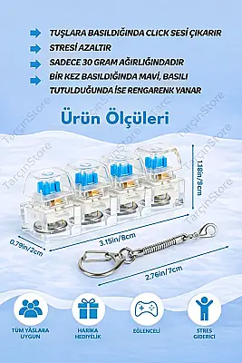 Işıklı Klavye Anahtarlık 6857 - 4