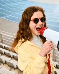 Izipizi Sun Junior #D Orange Smash 5-10 Years - Orange Kids Sunglasses - 5