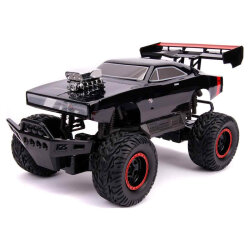 Jada 1/12 Rc Fast&Furiou Dom’S Dodge Charger R/T 4X4 Usb Rechargeable Remote Controlled Car - 2