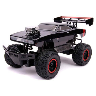 Jada 1/12 Rc Fast&Furiou Dom’S Dodge Charger R/T 4X4 Usb Rechargeable Remote Controlled Car - 2