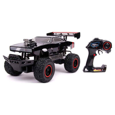 Jada 1/12 Rc Fast&Furiou Dom’S Dodge Charger R/T 4X4 Usb Rechargeable Remote Controlled Car - 1