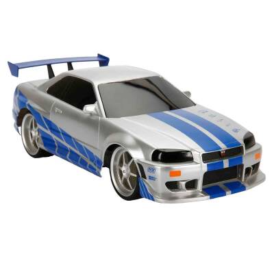 Jada 1/16 Fast&Furious Brian’S Nissan Skyline Gt-R Usb Rechargeable Remote Controlled Car - 2