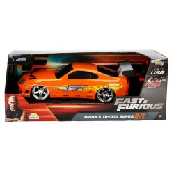 Jada 1:16 Fast & Furious Brian’S Toyota Supra Usb Rechargeable Remote Control Car - 3