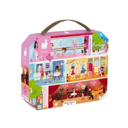 Janod 100-Piece Puzzle With Carrying Case - Dance Academy J02616 - 1