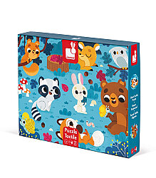 Janod 20 Parça Dokun Hisset Puzzle - Hayvanlar J02685 - 5