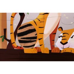 Janod 20-Piece Touch & Feel Puzzle - Zoo J02774 - 8