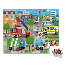 Janod 36-Piece Carrying Case Puzzle - City J02644 - 3
