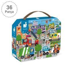 Janod 36-Piece Carrying Case Puzzle - City J02644 - 2