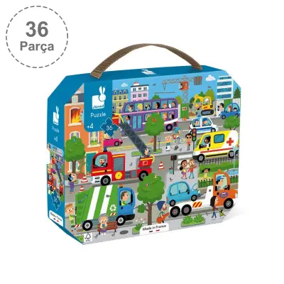 Janod 36-Piece Carrying Case Puzzle - City J02644 - 2