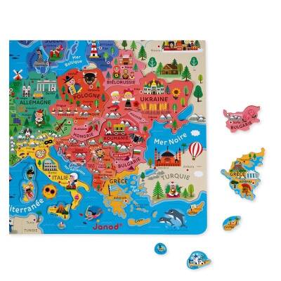 Janod Magnetic Game - Europe Map J05476 - 4