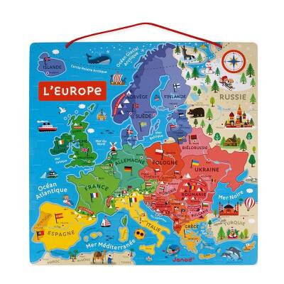 Janod Magnetic Game - Europe Map J05476 - 3