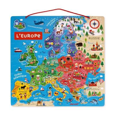 Janod Magnetic Game - Europe Map J05476 - 2
