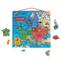 Janod Magnetic Game - Europe Map J05476 - 1