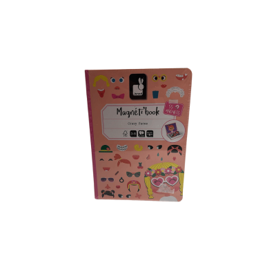 Janod Magnetic Playbook - Crazy Faces - Girl J02717 - 4