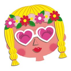 Janod Magnetic Playbook - Crazy Faces - Girl J02717 - 2