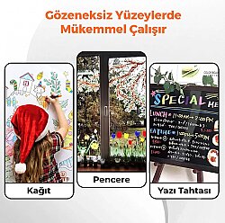 Jarmelo Pencere Boya Kalemleri (6 Adet) Ja96703 - 4