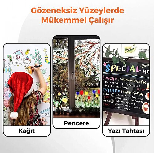 Jarmelo Pencere Boya Kalemleri (6 Adet) Ja96703 - 4