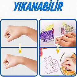 Jarmelo Yıkanabilir Keçeli Kalemler - 24 Renk Ja90497 - 6