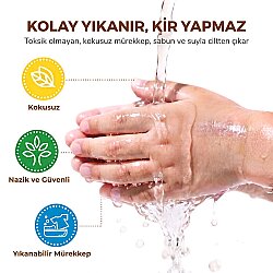 Jarmelo Yıkanabilir Nokta Boyama Kalemleri 12 Renk Ja93931 - 4