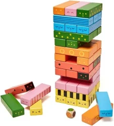 Kikkerland Game-A-Bug Jenga Kid20-F - 2