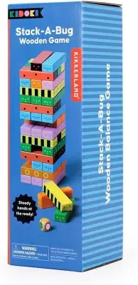 Kikkerland Game-A-Bug Jenga Kid20-F - 1