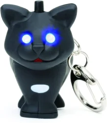 Kikkerland Keychain - Led Light Black Cat Krl21-Cdu-Eu - 1