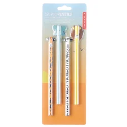 Kikkerland Pen Safari Animal Set Of 4 4348 - 2