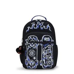 Kipling Ki293280S Seoul Lap Fire Skate Backpack - 1