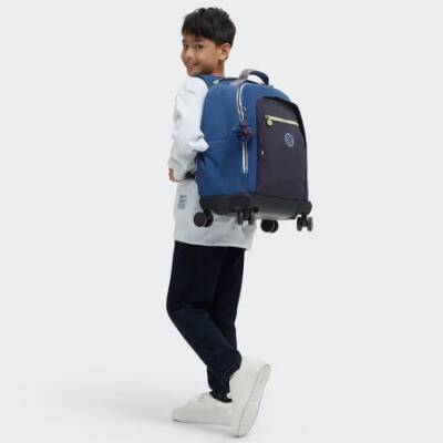 Kipling New Zea Fantasy Blue Bl Wheeled School Bag K52468Fb - 4