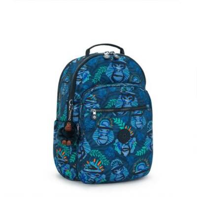 Kipling Seoul Lap Blue Monkey Fun School Bag K58168Hj - 2