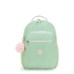 Kipling Seoul Lap Soft Green Met School Bag Ki71355Ky - 1