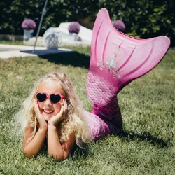 Kuaki Mermaids Princess 4+ Years Mermaid 2-Piece Bikini Costume Set - 2-Piece Set - 2