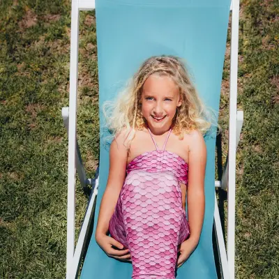 Kuaki Mermaids Princess 6+ Years Mermaid 2-Piece Bikini Costume Set - 2-Piece Set - 4