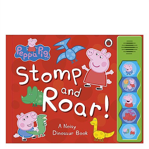 Ladybird Peppa Pig - Stomp And Roar A Nosiy Dinosaur Book - 1