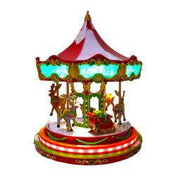 Large Rotating Carousel Christmas Ornament Llm-Hdy0035 - Vtk