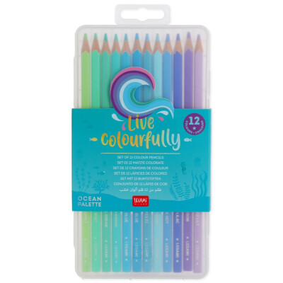 Legami 12 Colored Pencils Ocean Palette K109404 - Legami