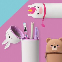 Legami 2 In 1 Kawaii Silicone Pencil Case Unicorn - 3