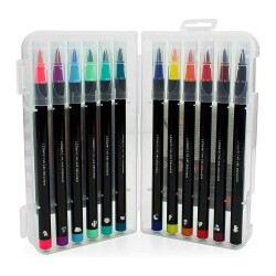 Legami Brush Tip Pen, Pack Of 12, K095587 - 2