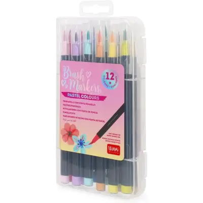 Legami Brush Tip Pencils Pastel Colors 12-Pack K109407 - 1