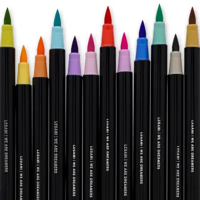 Legami Brush Tip Pencils Pastel Colors 12-Pack K109407 - 2