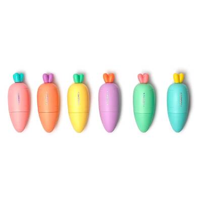 Legami Carrate 6-Pack Carrot-Shaped Highlighter Pens - 2