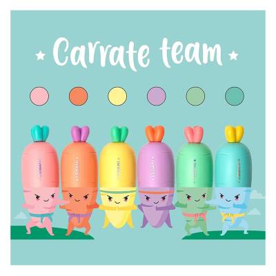 Legami Carrate 6-Pack Carrot-Shaped Highlighter Pens - 3