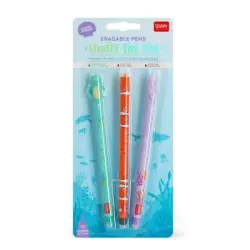 Legami Erasable 3-Piece Gel Pen Set - Seas - 1