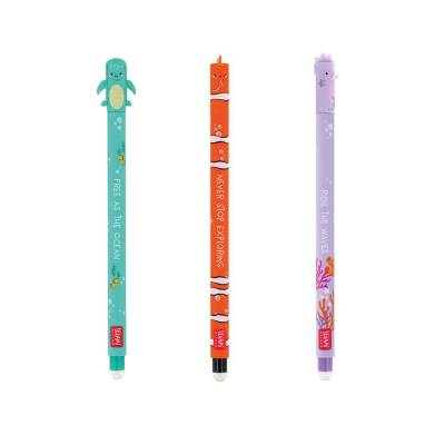 Legami Erasable 3-Piece Gel Pen Set - Seas - 2