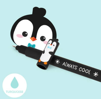 Legami Erasable Black Gel Pen Penguin K111330 - 3